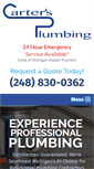 Mobile Screenshot of callcartersplumbing.com